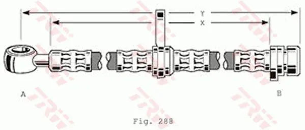 Brake Hose PHD197 - TRW
