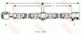 Brake Hose PHD197 - TRW