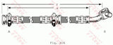 Brake Hose PHD210 - TRW