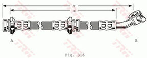 Brake Hose PHD210 - TRW