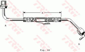 Brake Hose PHD249 - TRW