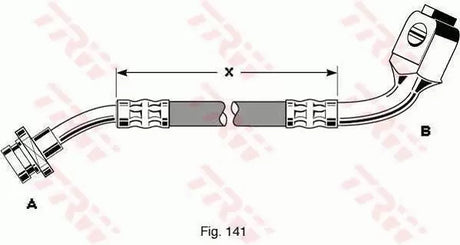 Brake Hose PHD287 - TRW
