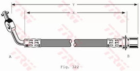Brake Hose PHD292 - TRW