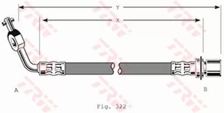 Brake Hose PHD292 - TRW