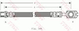 Brake Hose PHD309 - TRW