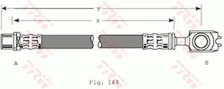 Brake Hose PHD309 - TRW