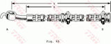 Brake Hose PHD310 - TRW