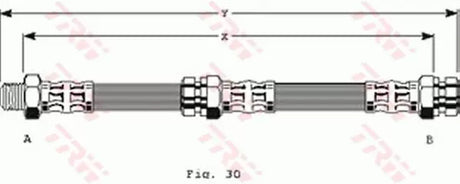 Brake Hose PHD327 - TRW