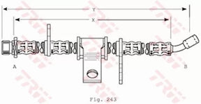 Brake Hose PHD370 - TRW