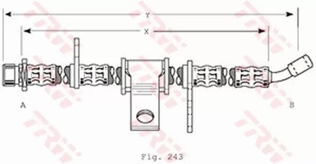 Brake Hose PHD370 - TRW