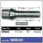 One Piece Stud NR640 - Nice Products | Universal Auto Spares