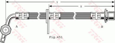 Brake Hose PHD477 - TRW