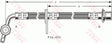 Brake Hose PHD496 - TRW