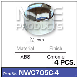 Wheel Nut Cover Chrome (4) NWC705C-4 - Nice Products | Universal Auto Spares