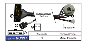 Ignition Switch NC197 - Nice Products | Universal Auto Spares