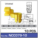 Door Clip Pkt 10 NCC079-10 - Nice Products | Universal Auto Spares