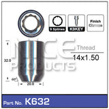 Chrome Nut K632 - Nice Products | Universal Auto Spares