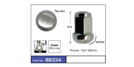 Wheel Nut BB334 - Nice Products | Universal Auto Spares