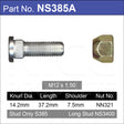 Stud & Nut NS385A - Nice Products | Universal Auto Spares