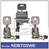 Door and Tailgate locks NDB702WE - Nice Products | Universal Auto Spares