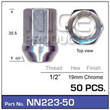 Wheel Nut pk50 NN223-50 - Nice Products | Universal Auto Spares