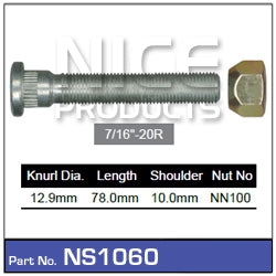 Long Stud & Nut NS1060 - Nice Products | Universal Auto Spares