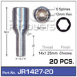 Chrome Wheel Bolts JR1427-20 - Nice Products | Universal Auto Spares