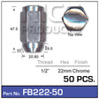 Chrome Nuts pk50 FB222-50 - Nice Products | Universal Auto Spares
