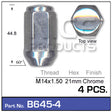 Chrome Nuts B645-4 - Nice Products | Universal Auto Spares