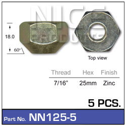 Wheel Nut Pkt 5 NN125-5 - Nice Products | Universal Auto Spares