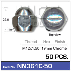 Wheel Nuts NN361C-50 - Nice Products | Universal Auto Spares