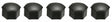 Wheel Nut Cover Black pk5 NWC719B-5 - Nice Products | Universal Auto Spares