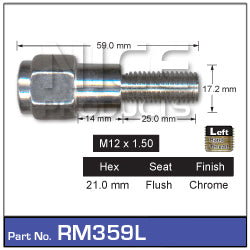 One Piece Mag Bolt RM359L - Nice Products | Universal Auto Spares