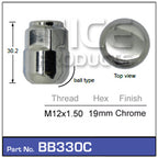 Wheel Nut BB330C - Nice Products | Universal Auto Spares