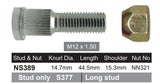 Stud & Nut NS389 - Nice Products | Universal Auto Spares
