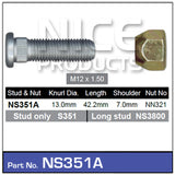Stud & Nut NS351A - Nice Products | Universal Auto Spares