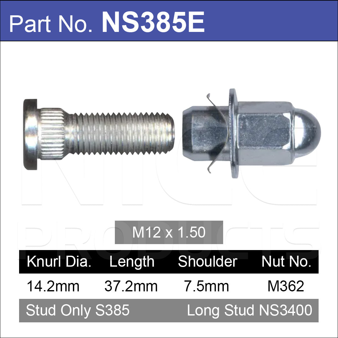 Stud & Nut NS385E - Nice Products | Universal Auto Spares