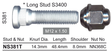 Stud & Nut NS381T - Nice Products | Universal Auto Spares