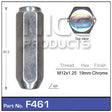 Chrome Nuts pk100 F461-100 - Nice Products | Universal Auto Spares