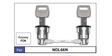 Door Locks Pair NDL66N - Nice Products | Universal Auto Spares