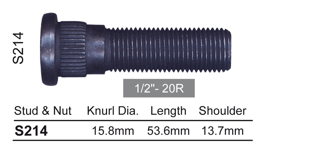 Wheel Stud S214 - Nice Products | Universal Auto Spares