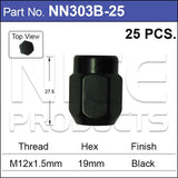 Wheel Nuts pk25 NN303B-25 - Nice Products | Universal Auto Spares