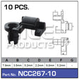 Door Clip Pkt 10 NCC267-10 - Nice Products | Universal Auto Spares