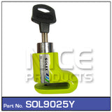 Motorcycle Disc Lock Yellow SOL9025Y - Nice Products | Universal Auto Spares