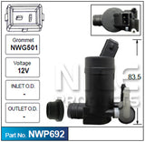 Washer Pump NWP692 - Nice Products | Universal Auto Spares