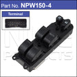 Power Window Switch NPW150-4 - Nice Products | Universal Auto Spares