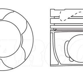 Piston & Ring Set MITSUBISHI 4N15 DOHC DIESEL 1DPR2095-0.50 - FAI