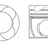 Piston & Ring Set MITSUBISHI 4N15 DOHC DIESEL 1DPR2095-STD - FAI