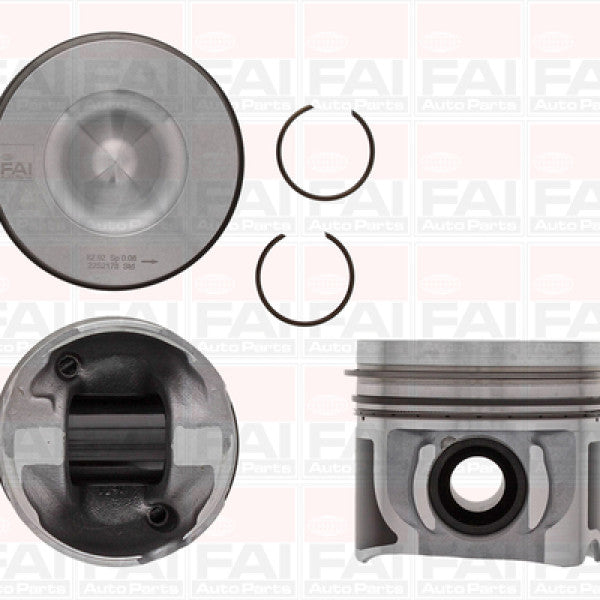 Piston & Ring Set LANDROVER 204DTA 204DTD 1DPR2111-0.50 - FAI
