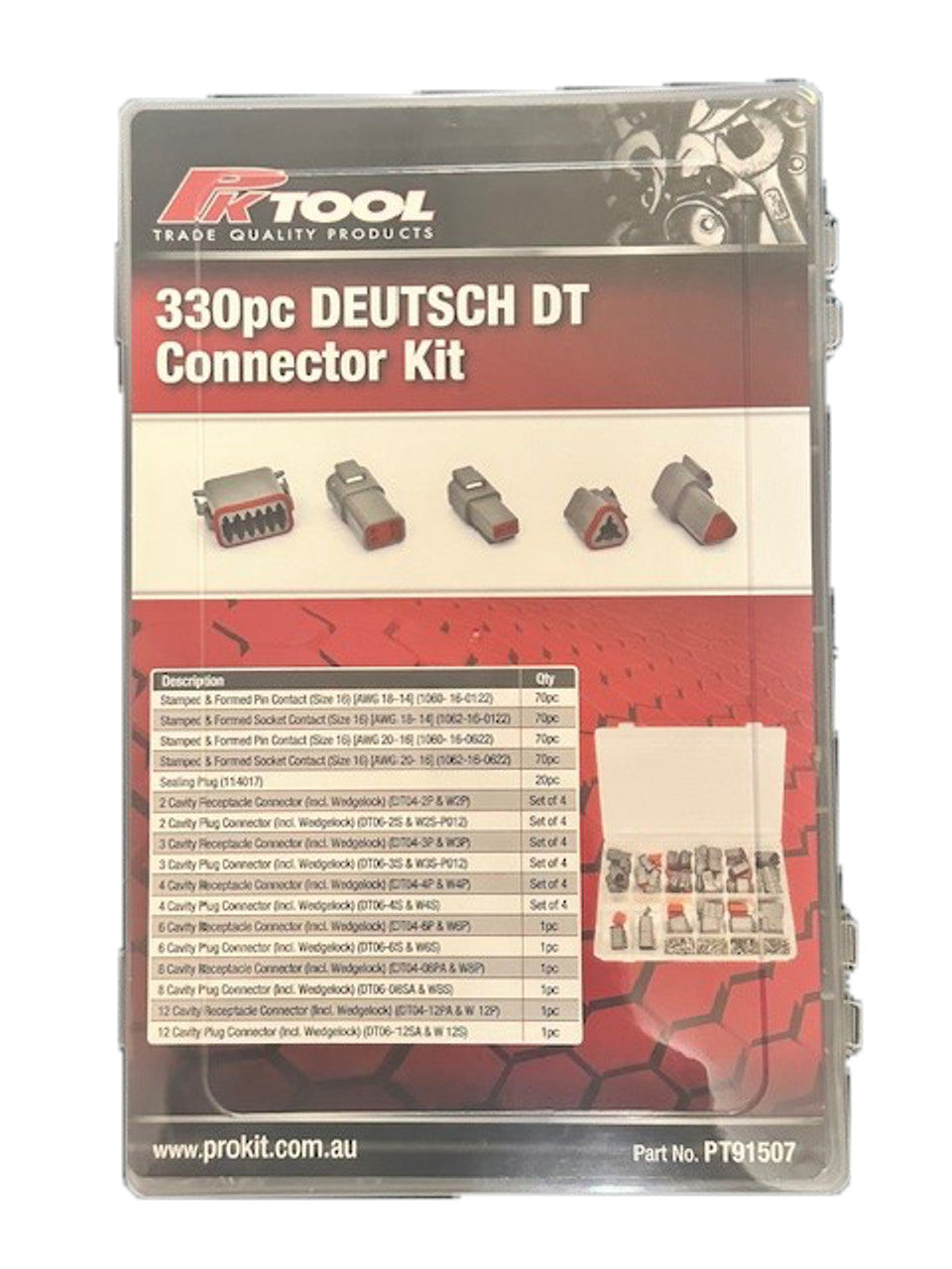 330 Pieces DEUTSCH DT Connector Kit - PKTool